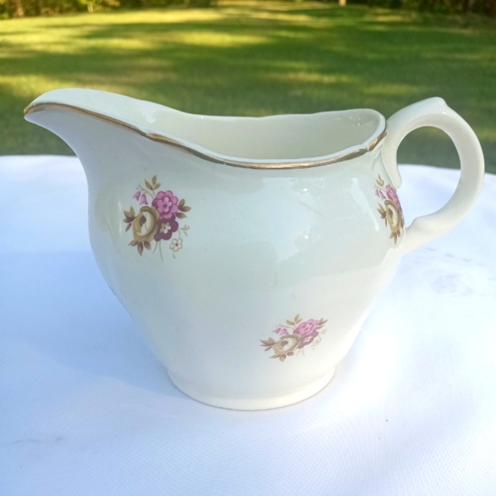 Vintage Alfred Meakin Creamer Rose Pattern